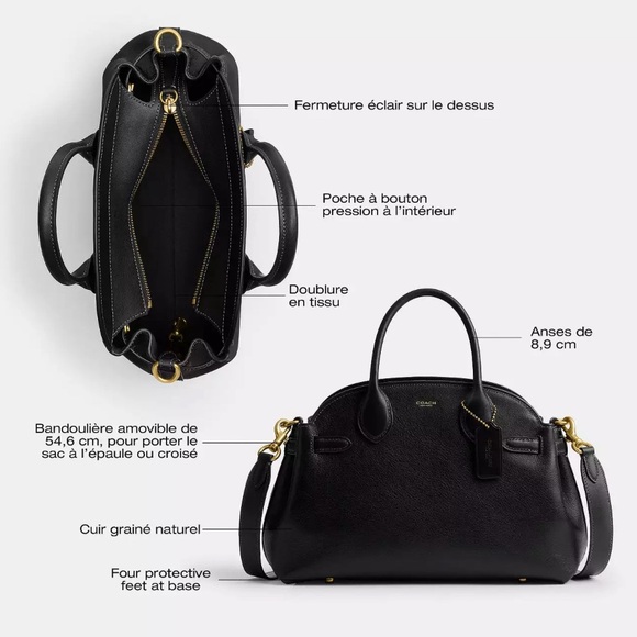 Coach Soft Empire Carryall Bag 28 (HONEY BROWN) - Picture 10 of 11